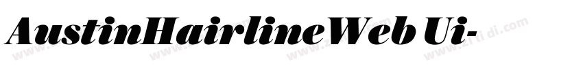 AustinHairlineWeb Ui字体转换